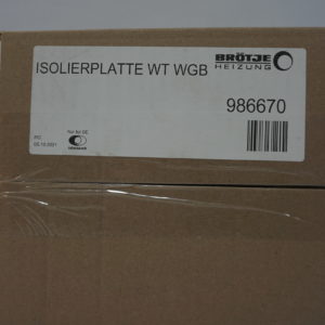 Brötje Isolierplatte Wärmetauscher WGB 986670