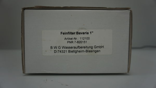 BWT Feinfilter Bavaria 1" 112100