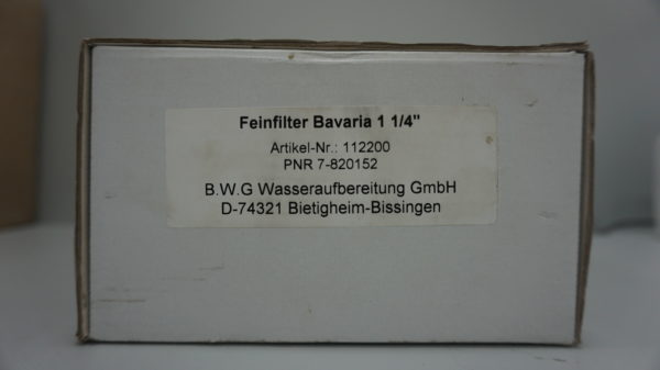 BWT Feinfilter Bavaria 1 1/4" 112200